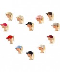 Baseball Caps Women Girls Ponytail Cap Messy Buns Trucker Plain Baseball Dad Hat Adjustable - Khaki - CN18CYKRU0W $16.36