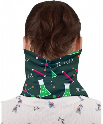 Headbands Face Mask Mouth Cover Math Symbols Mathematics Formula Chemistry School Science Face Cover Bandanas - Dark Green - ...