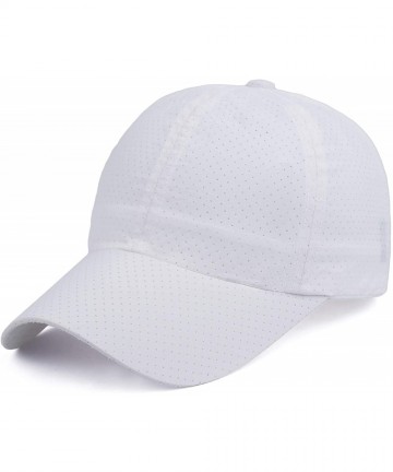 Baseball Caps Mesh Baseball Cap Quick Dry Cooling Sun Hat Unstructured Portable Sports Cap for Hiking Golf Running Tennis - C...