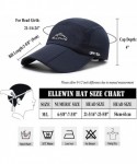 Baseball Caps Unisex Baseball Cap UPF 50 Unstructured Hat with Foldable Long Large Bill - A-dark Blue-m/L - C012KH3SWWJ $12.97