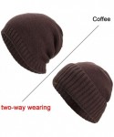 Skullies & Beanies Warm Oversized Chunky Soft Oversized Cable Knit Slouchy Beanie Winter Warm Knit Hat Skull Cap - Coffee 6 -...