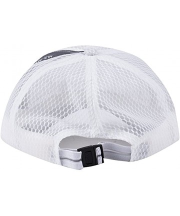 Baseball Caps Breathable Net Cap Sun Hat Quick-Dry Ventilation Baseball Cap Outdoor Sunshade - White - CK184AK8OYX $12.19