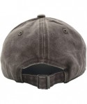 Baseball Caps 2 Pack Vintage Washed Dyed Cotton Twill Low Profile Adjustable Baseball Cap - A-grey+coffee - CY18WXRLUCR $19.23