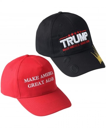 Baseball Caps Trump 2020 Hats MAGA Hat for Men Husband Friends Man Gifts for Donald Fans 2Pair - Hlh03 Black - CV194L0GSZO $1...