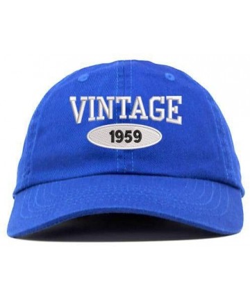 Baseball Caps Vintage 1959 61st Birthday Embroidered Relaxed Fitting Dad Cap - Vc300_royal - C118QKX69L6 $23.02