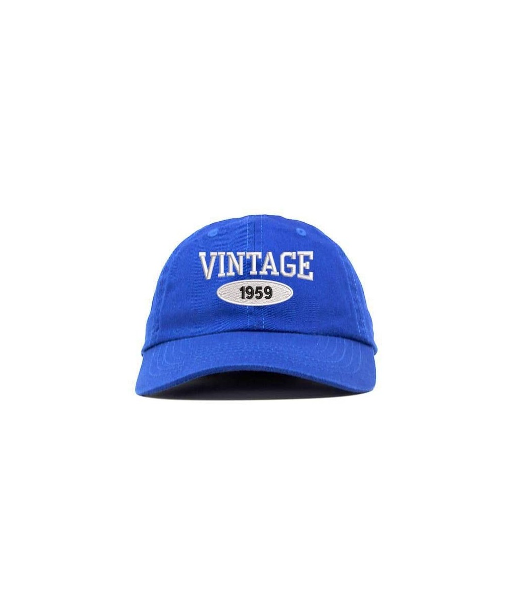 Baseball Caps Vintage 1959 61st Birthday Embroidered Relaxed Fitting Dad Cap - Vc300_royal - C118QKX69L6 $23.02