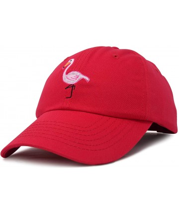 Baseball Caps Flamingo Hat Women's Baseball Cap - Red - C218M6365KT $16.65