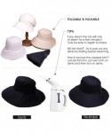 Baseball Caps Womens UPF50 Cotton Packable Sun Hats w/Chin Cord Wide Brim Stylish 54-60CM - 69038_beige - CH19644U59K $29.11