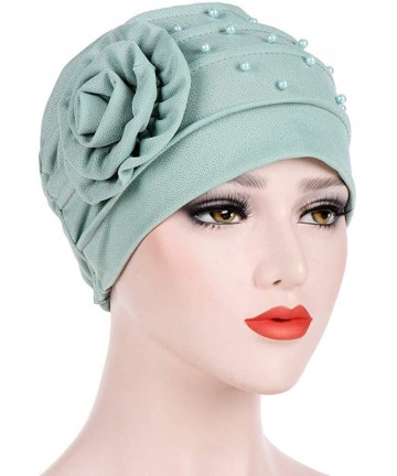 Skullies & Beanies Fashion Women Muslim Stretch Turban Hat Chemo Cap Hair Loss Head Scarf Wrap Hijib Cap Gift - D - CV18RG2AY...
