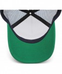 Sun Hats Mens Womens Cool Dad Rock Hat Snapback Cotton - Green-48 - CZ18QSA7H68 $23.72