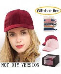 Baseball Caps Baseball Cap with Buttons for Hanging Dad Hat for Women Men Faux Suede Cap 2Pack - C318MGX9XE4 $20.97