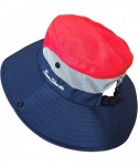 Sun Hats Women's Outdoor UV Protection Foldable Mesh Wide Brim Beach Fishing Hat - Navy - C318UC52AR6 $17.21