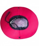 Sun Hats Women's Outdoor UV Protection Foldable Mesh Wide Brim Beach Fishing Hat - Navy - C318UC52AR6 $17.21