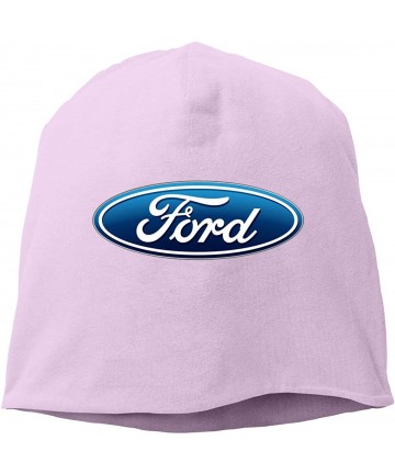 Skullies & Beanies Fo-rd Logo Beanie Hats Winter Outdoor Fashion Slouchy Warm Caps for Mens&Womens - Pink - C618L0IHNEQ $38.42