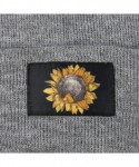 Skullies & Beanies Men Women Watch Beanie Skull Cap Soft Thick Warm Knit Hat - Vintage Sunflowers - C218YDHYEZU $14.02