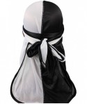 Skullies & Beanies 3PCS Silky Durags Pack for Men Waves- Satin Headwrap Long Tail Doo Rag- Award 1 Wave Cap - Style5 - CX18Z2...