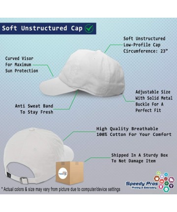 Baseball Caps Custom Soft Baseball Cap Swordfish Embroidery Dad Hats for Men & Women - White - C818SIR0EON $19.91