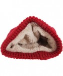 Skullies & Beanies Ladies/Womens Cable Knit Fleece Lined Winter Beanie Hat - Grey - C4120EELKWZ $13.92