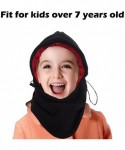Balaclavas Heavyweight Balaclava Ski Face Mask Fleece Hood Men Women Kids Windproof - Grey+rose - C8189TR2OY0 $12.92