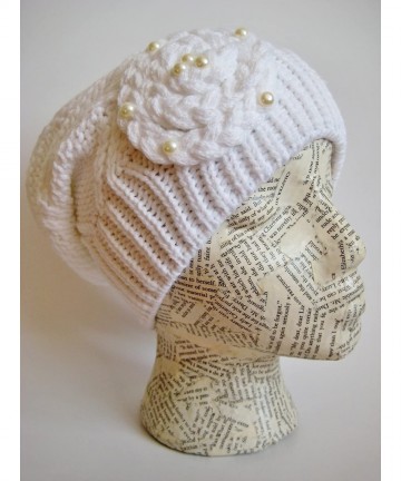 Skullies & Beanies Winter Hat for Women Slouchy Beanie Hat Stylish Beautiful Hat M-113 - White - CE11B2NOR8R $24.71