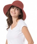 Sun Hats Women Wide Brim Sun Hats Foldable UPF 50+ Sun Protective Bucket Hat - Reticulated-red - CP18TR9SHME $20.42