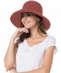 Sun Hats Women Wide Brim Sun Hats Foldable UPF 50+ Sun Protective Bucket Hat - Reticulated-red - CP18TR9SHME $20.42