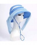 Sun Hats Women's UPF+50 Sun Visor Detachable Flap Hat Foldable Wide Brimmed UV Protection Hat - 3-pink - CV199L59YIX $26.60