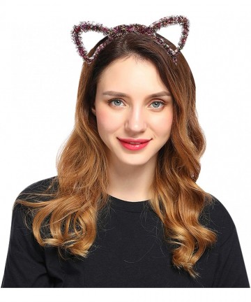 Headbands Girls Ladies Cat Fox Cute LED Flash Animal Ears Cosplay Headband Halloween Cosplay Party Costume - Full Color - CQ1...