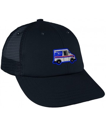 Baseball Caps U.S. Mail Truck Post Embroidery Unisex Adult Snaps Cotton Low Crown Mesh Golf Snapback Hat Cap - Navy- One Size...