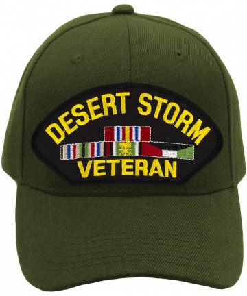 Baseball Caps Desert Storm Veteran Hat/Ballcap Adjustable One Size Fits Most - Olive Green - CM18RIR8LU9 $32.60