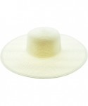 Sun Hats Wide Women Colorful Derby Large Floppy Folderable Straw Beach Hat - White - CQ122QLUPAL $12.55