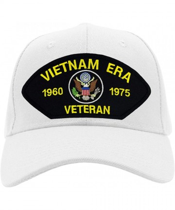 Baseball Caps US Military - Vietnam Era Veteran Hat/Ballcap Adjustable One Size Fits Most - White - CL18OQC5RXN $32.47