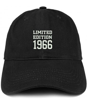 Baseball Caps Limited Edition 1966 Embroidered Birthday Gift Brushed Cotton Cap - Black - C718CO99R8K $25.29