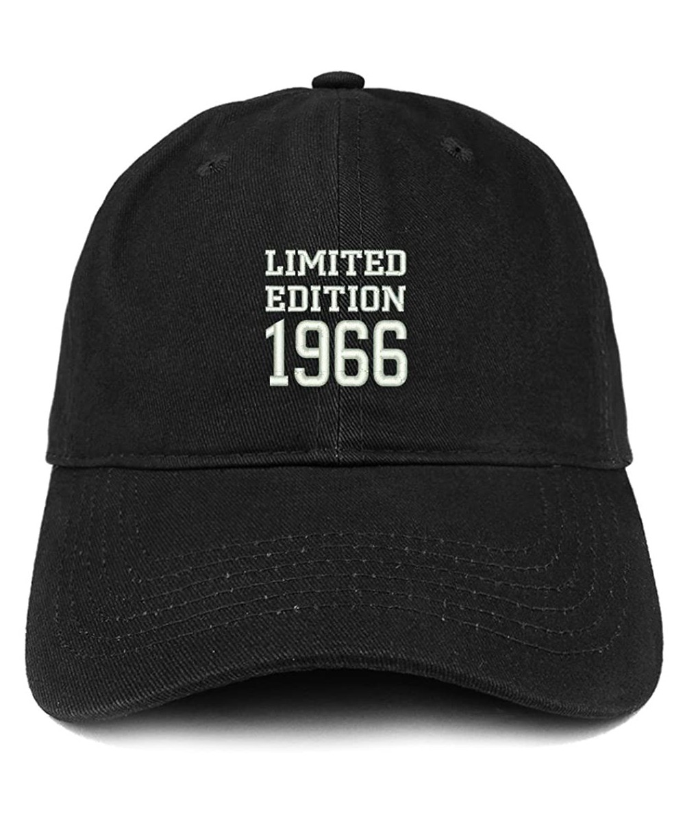 Baseball Caps Limited Edition 1966 Embroidered Birthday Gift Brushed Cotton Cap - Black - C718CO99R8K $25.29
