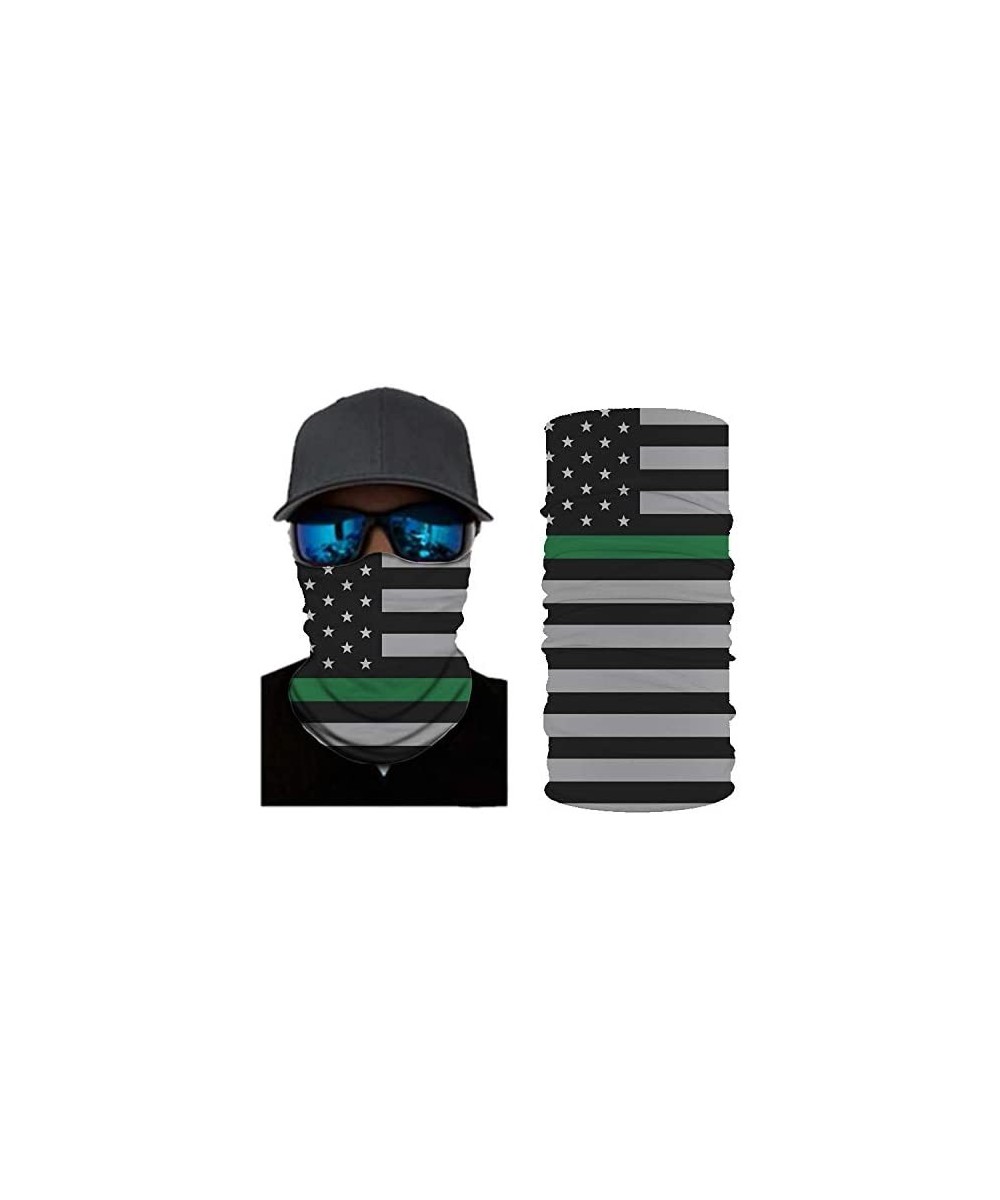 Balaclavas Stripes USA Flag Print Balaclava and Cool Skull Stars for Men Women Dust Wind Mask Neck Gaiter - Cy-wftj-190 - CG1...