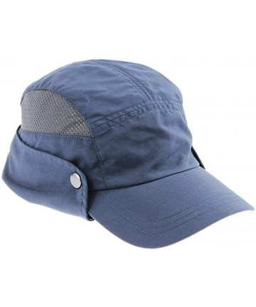 Sun Hats Rainier - Performance Hat w/Foldable Sun Cape - Dark Navy - CZ18RWHH39T $30.75