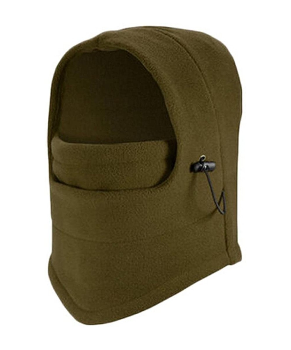 Balaclavas Multi-Function Mask Balaclava Windproof Ski Mask Cold Weather Face Cover - Army Green - CP188UIW80R $11.66