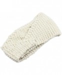 Skullies & Beanies Knitted Headwrap Headband Ear Warmer Hair Muffs Band Winter Designer Style & Quality - Beige - CD128WK8JUT...