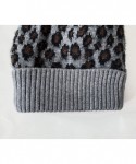 Skullies & Beanies Winter Beanie Hats for Womens Slouchy Leopard Animal Knit Skull Cap Vintage Cheetah Print Head Cover - Z-g...