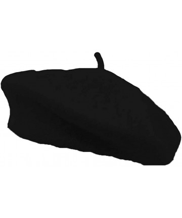 Berets Wool Beret Black FBA - CA116MIN7ID $14.57