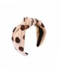 Headbands 2 Pack Knot Headband Wide Print Hairband Fashion Hair Accessories for Women Girls(Polka dot Print) - 1Polkadot - C7...
