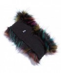 Cold Weather Headbands Cozy Warm Hair Band Earmuff Cap Faux Fox Fur Headband with Stretch for Women - B1-colorful - CB18HXI0X...