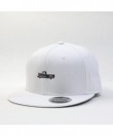 Baseball Caps Premium Plain Cotton Twill Adjustable Flat Bill Snapback Hats Baseball Caps - Bt White - C712MSKBWCL $21.93