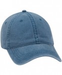 Baseball Caps 6 Panel Low Profile Garment Washed Pigment Dyed Baseball Cap - Sky Blue - CR12IVB0SEJ $18.71