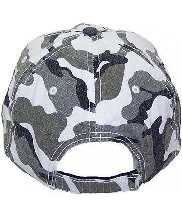 Baseball Caps Unisex Unstructured Ripstop Camouflage Adjustable Ballcap - City Camo - CN11WW9KE0P $13.16