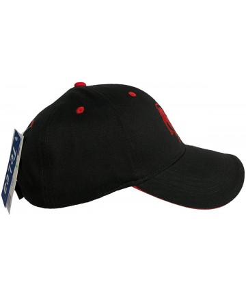 Baseball Caps 100% Cotton Baseball Cap Zodiac Embroidery One Size Fits All for Men and Women - Leo/Red - CD18ROHUU8U $19.27