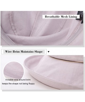 Baseball Caps Womens UPF50 Cotton Packable Sun Hats w/Chin Cord Wide Brim Stylish 54-60CM - 89051_navy - C818E3E38IM $30.00