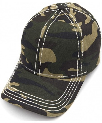 Baseball Caps Hatsandscarf Exclusives Oriental Flower Geometric Pattern Baseball Cap (BA-740-1) - Camouflage - C9196H6OXWC $2...