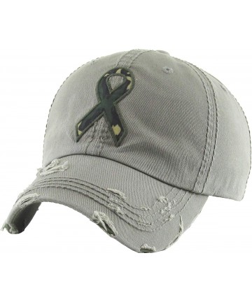 Baseball Caps Pink Ribbon Breast Cancer Awareness Vintage Distressed Baseball Hat Cap - (7.1) Moss Camo Ribbon - C418HES5E4A ...