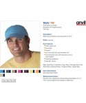 Baseball Caps Solid Low-Profile Sandwich Trim Pigment-Dyed Twill Cap (166) - Coal/ Navy - CE1128RN0WZ $12.27